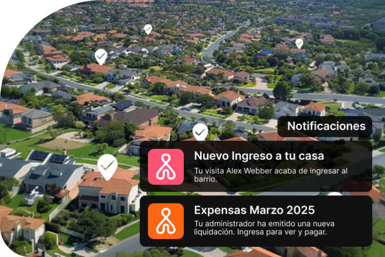 Interfaz de gestión de Accessin móvil